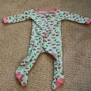 Leveret Flamingo Footie Pajama Zip One Piece Baby 6-12 Months Cute